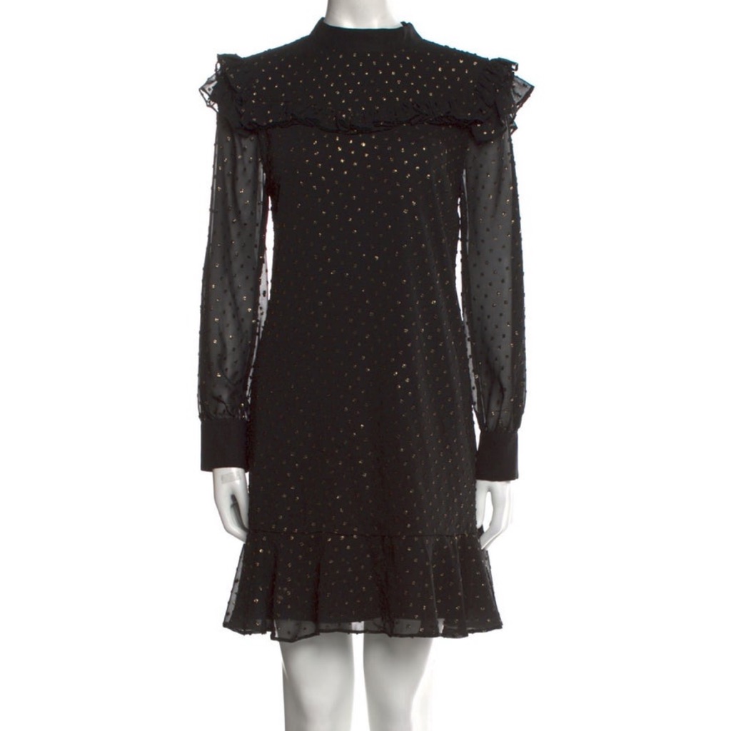 Ted Baker Black & Gold Dress